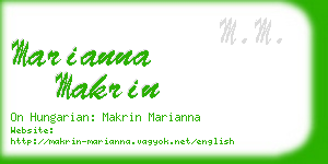 marianna makrin business card